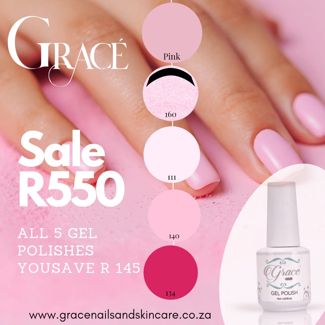 Pink shades gel polish